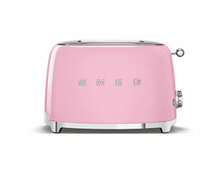 Тостер на 2 лом SMEG TSF01PKEU розовый
