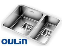 Кухонная мойка OULIN OL-0369L левая (квадратный выпуск) 590х420мм