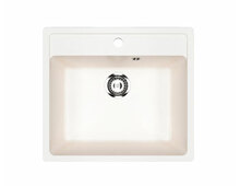 Мойка Ecology Stone R-15-341 ультра-белый 550x490мм
