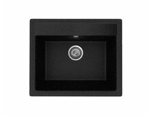 Мойка Practik PR-M 565-004 чёрный оникс 565х495мм (без сливной арматуры)