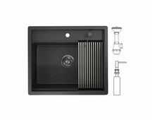 мойка Granula KS-6051 ЧЕРНЫЙ МАТОВЫЙ 600х510 мм