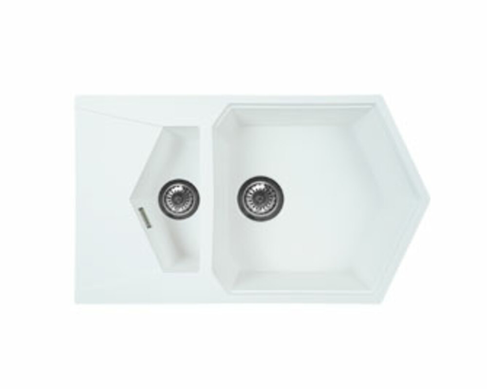 Мойка KitKraken Pond White белый 850х500