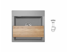 Мойка GRANULA ES-5201 алюминиум 520х500мм