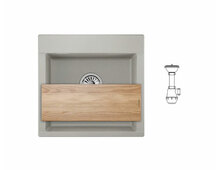 Мойка GRANULA ES-5201 базальт 520х500мм