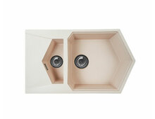 Мойка KitKraken Pond Creamy бежевый 850х500