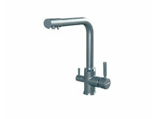 Смеситель для кухни KitKraken SCANDI Graphite тёмно-серый