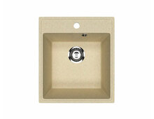 Мойка Practik PR-M 425-002 слоновая кость 425х485мм (без сливной арматуры)