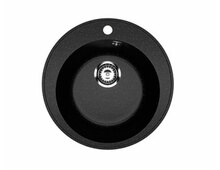 Мойка Practik PR-M 475-004 чёрный оникс d=475мм (без сливной арматуры)