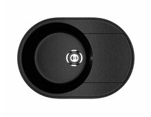 Мойка Practik PR-M 610-004 чёрный оникс 610х470мм (без сливной арматуры)