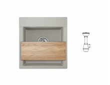 Мойка GRANULA ES-4701 базальт 470х500мм