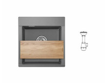 Мойка GRANULA ES-4701 графит 470х500мм