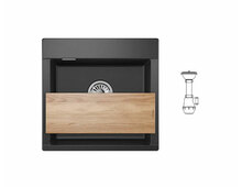 Мойка GRANULA ES-5201 чёрный 520х500мм