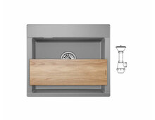 Мойка GRANULA ES-5804 алюминиум 580х500мм