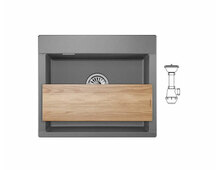 Мойка GRANULA ES-5804 графит 580х500мм