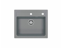 Мойка ALVEUS GRANITAL ATROX 30 CONCRETE - G81 590 X 500 1X в комплекте с сифоном 1132823