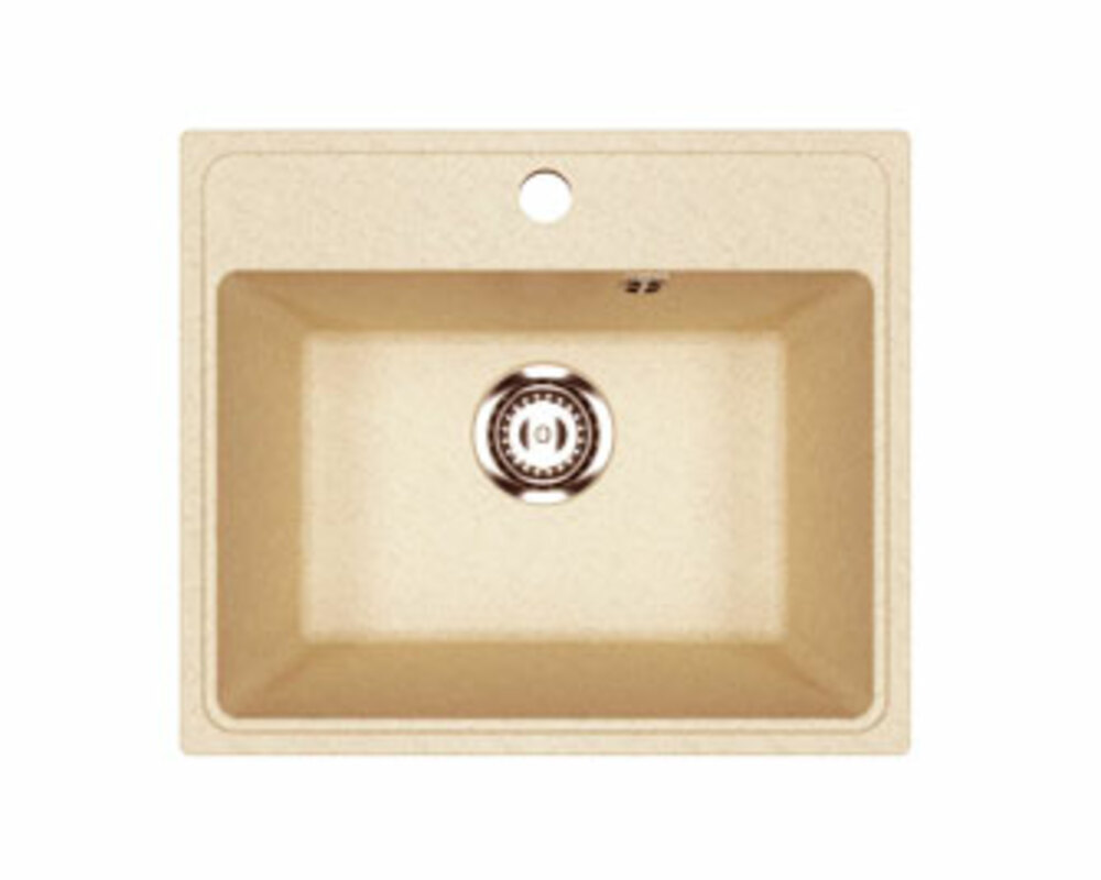 Мойка Practik PR-M 490-002 слоновая кость 490х420мм (без сливной арматуры)