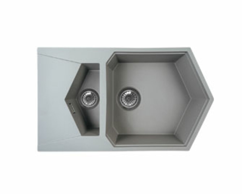 Мойка KitKraken Pond Grey серый 850х500