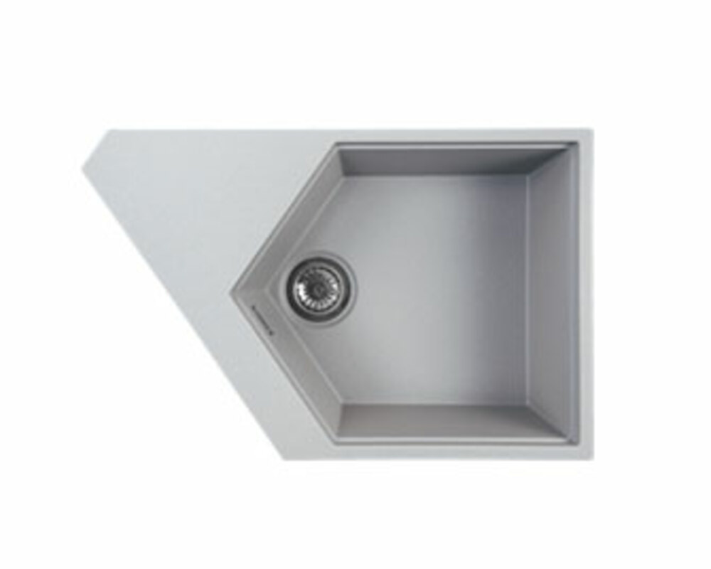 Мойка KitKraken River Grey серый 775х500