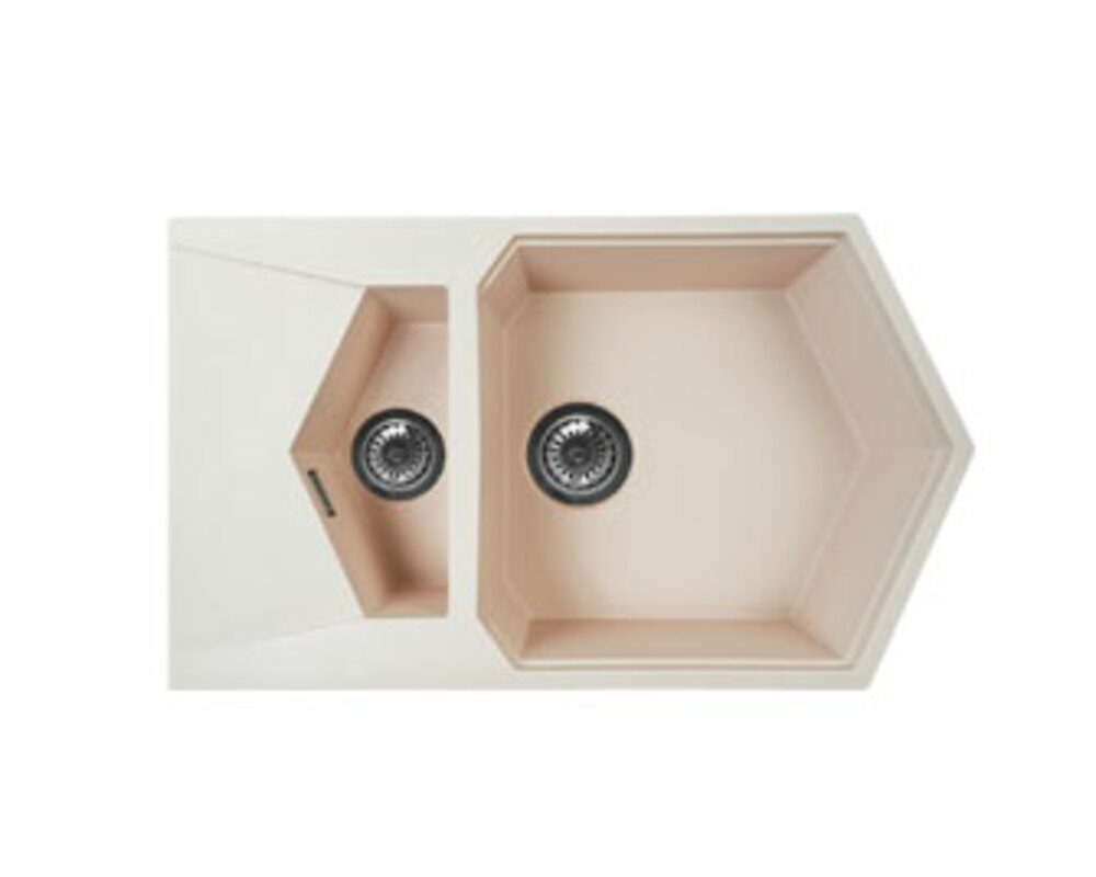 Мойка KitKraken Pond Creamy бежевый 850х500