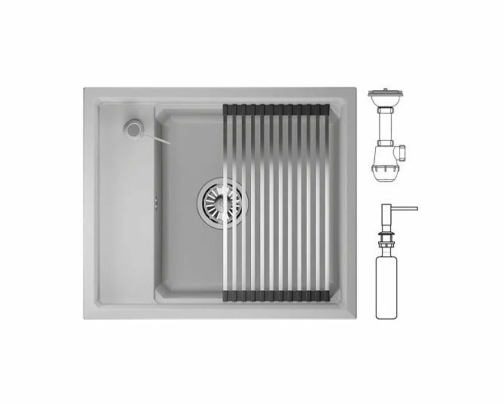 Мойка GRANULA KS-6004 арктик 600х510 мм