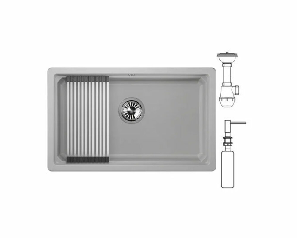 Мойка GRANULA KS-7303U арктик 730х450 мм