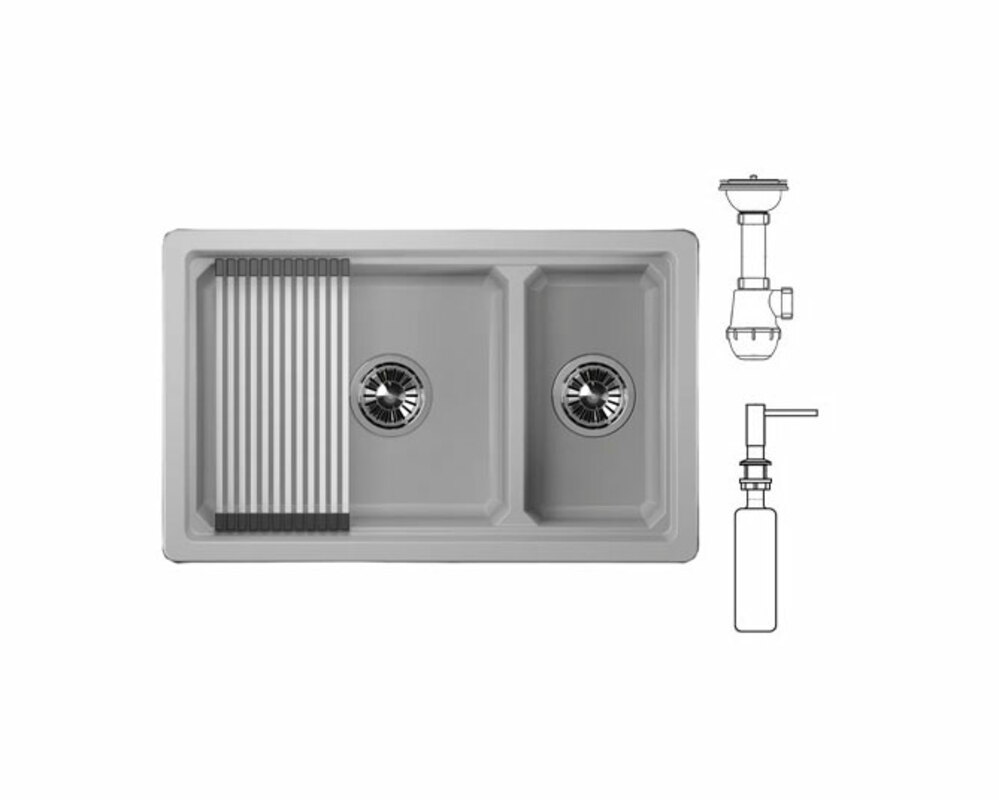 Мойка GRANULA KS-7304U арктик 730х450 мм