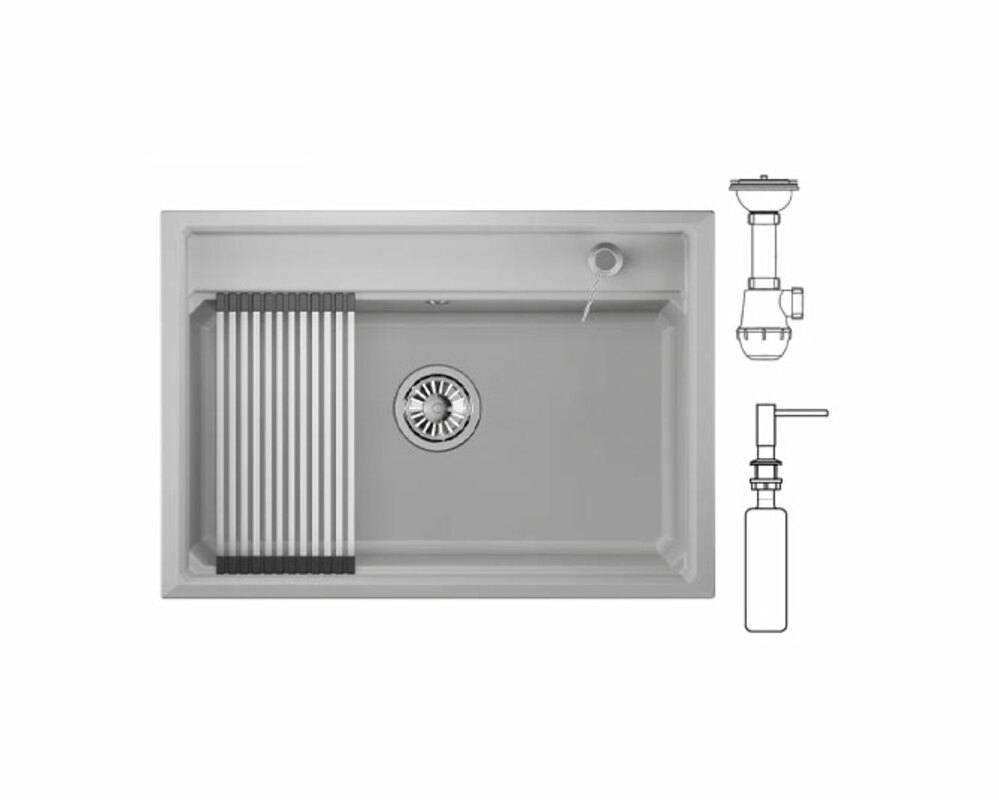 Мойка GRANULA KS-7301 арктик 730х510мм