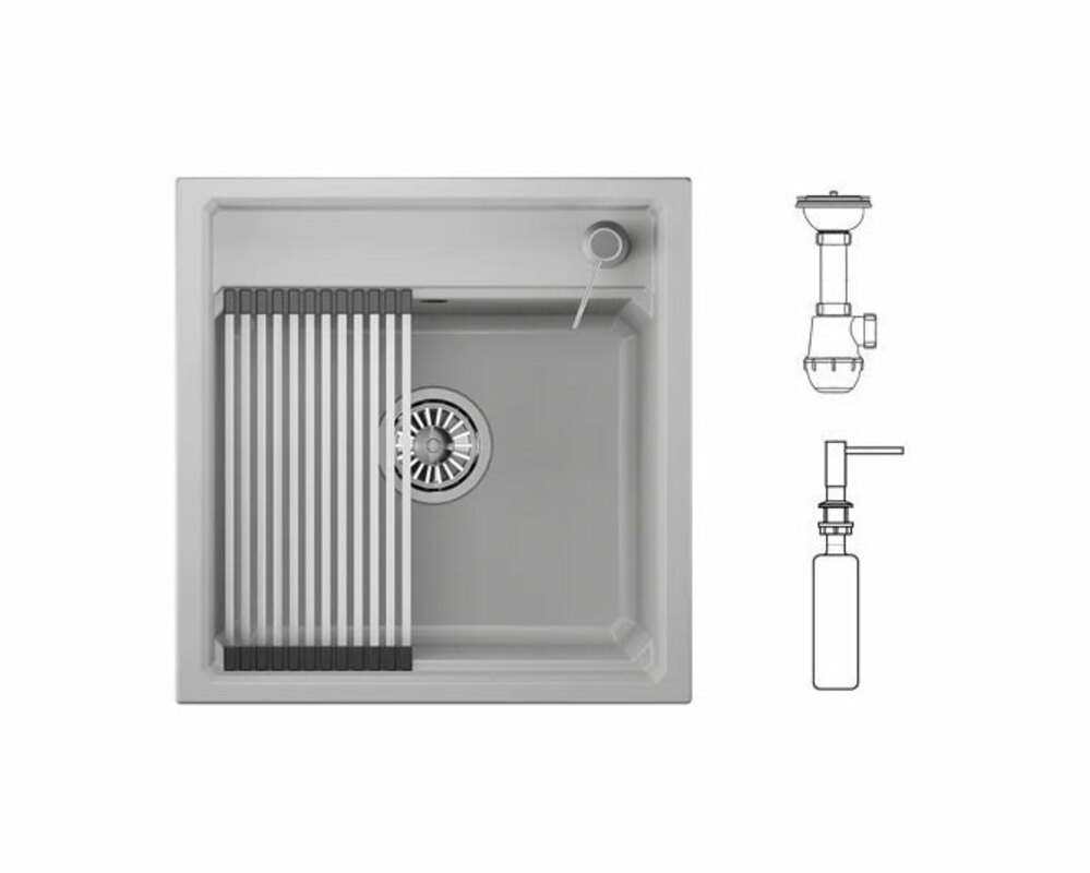 Мойка GRANULA KS-5002 арктик 500х510мм