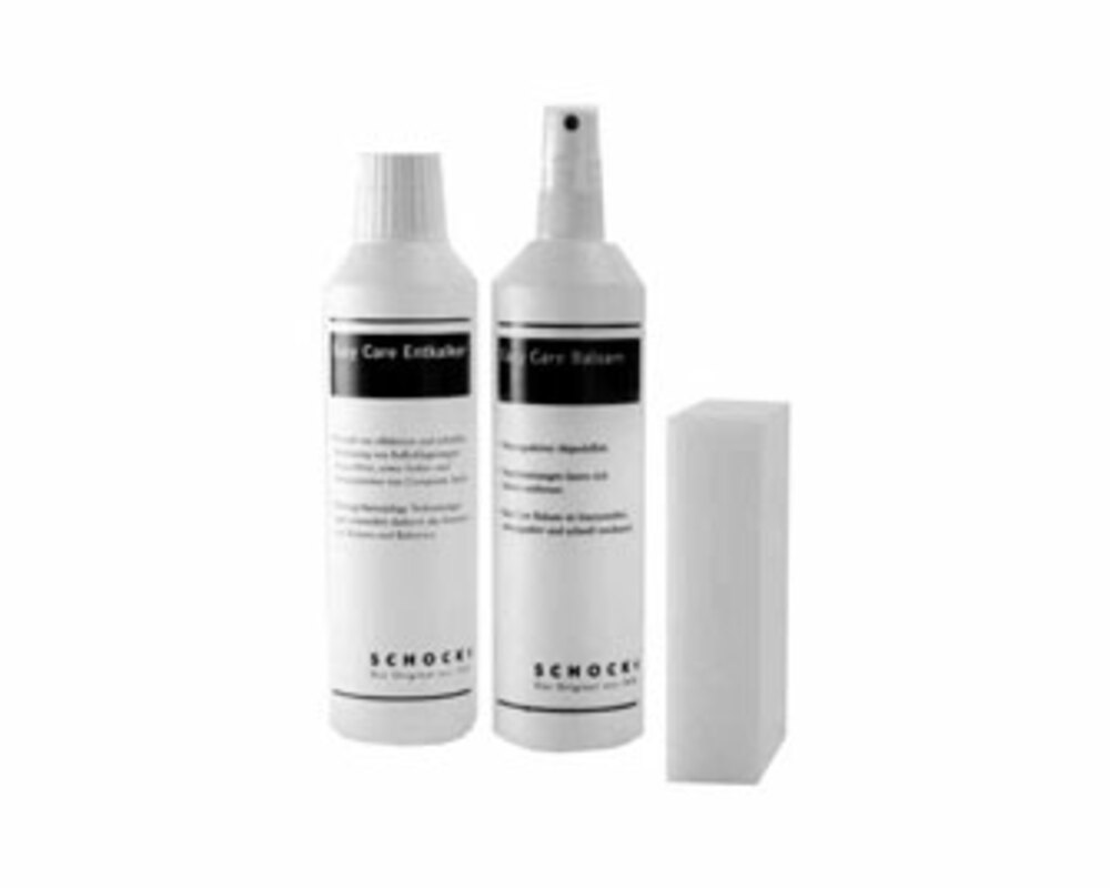 SCHOCK Комплект средств для ухода за мойкой (бальзам, антикалк, меламиновая губка) 250 мл/250 мл/1 ш