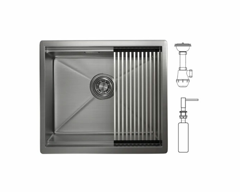мойка Granula KS-5045U СТАЛЬ САТИН 500х445 мм