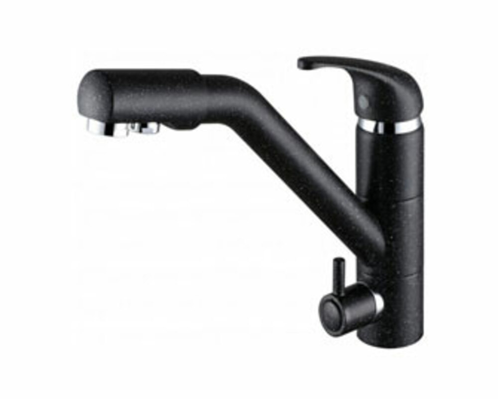 Смеситель PAULMARK Hessen He213017-308 чёрный (с подкл. фильтра)