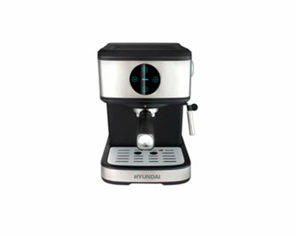 Кофеварка рожковая Hyundai HEM-3312 850Вт черный/серебристый