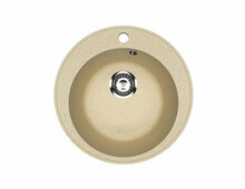Мойка Practik PR-M 475-002 слоновая кость d=475мм (без сливной арматуры)
