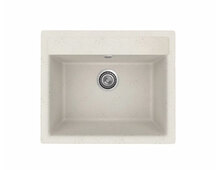 Мойка Practik PR-M 565-001 белый камень 565х495мм (без сливной арматуры)