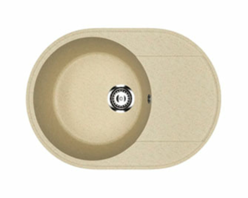 Мойка Practik PR-M 610-002 слоновая кость 610х470мм (без сливной арматуры)