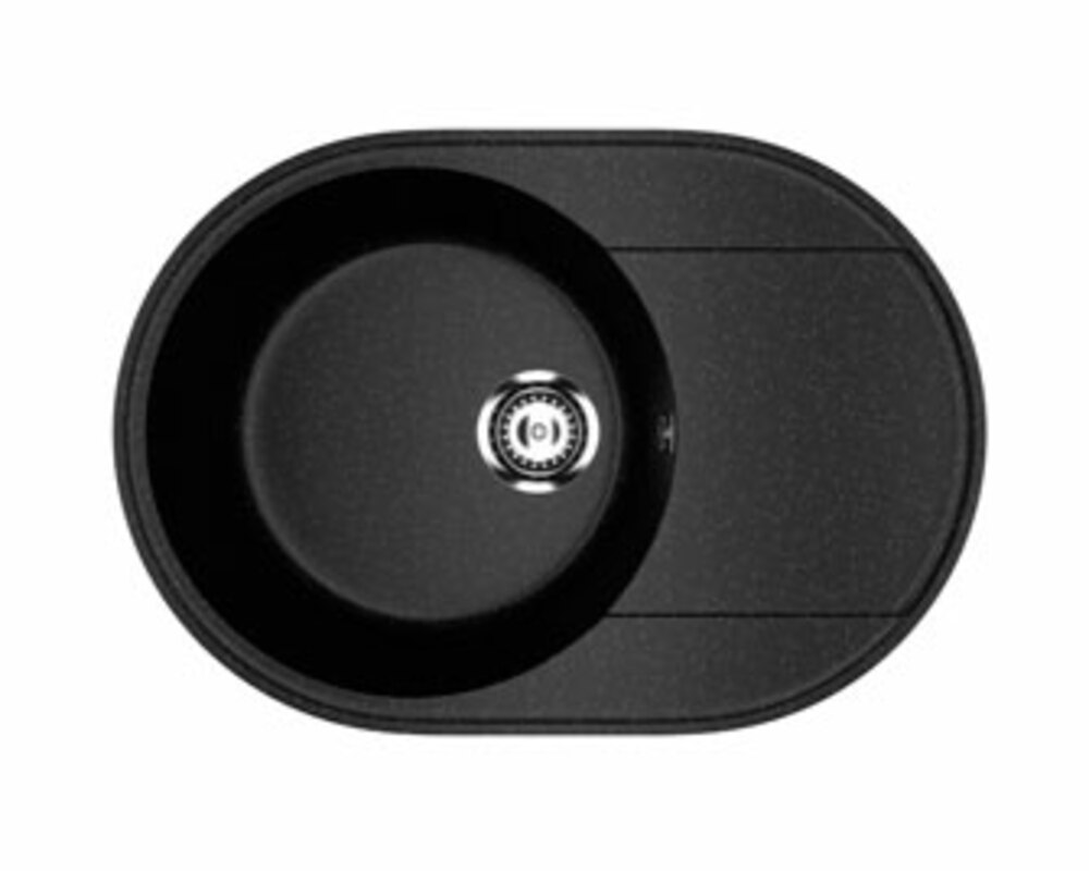 Мойка Practik PR-M 610-004 чёрный оникс 610х470мм (без сливной арматуры)