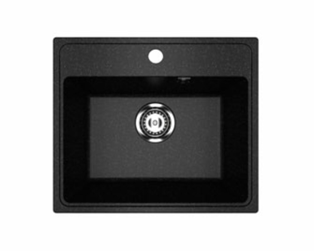 Мойка Practik PR-M 490-004 чёрный оникс 490х420мм (без сливной арматуры)